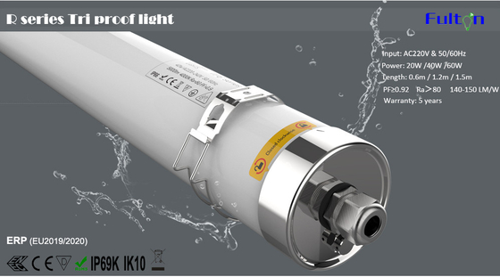 IP65 Tri Proof LED Linear Light 3000K 4000K 6000k Alumninum PC For Warehouse